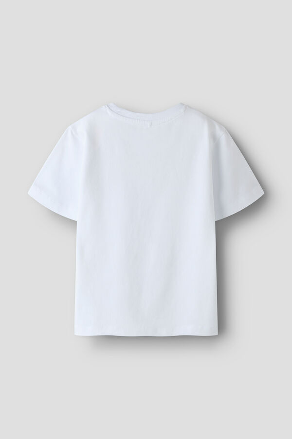 Name it T-shirt 3D manga curta para menino branco