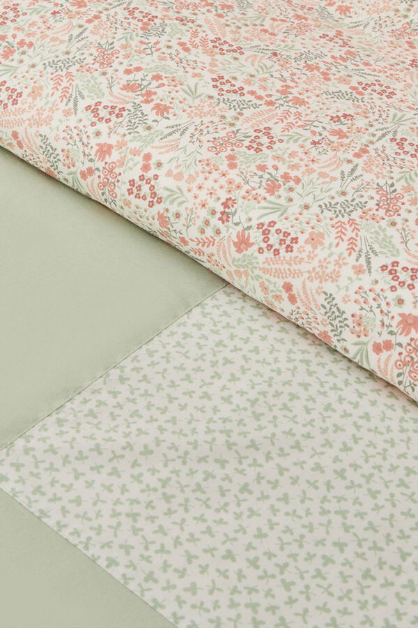 Textura Capa n&oacute;rdica algod&atilde;o patchwork rosa