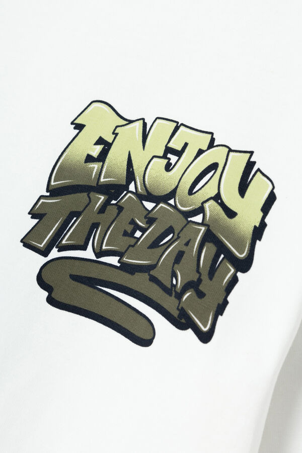 Name it Camsieta 'Enjoy the day' ni&ntilde;o blanco