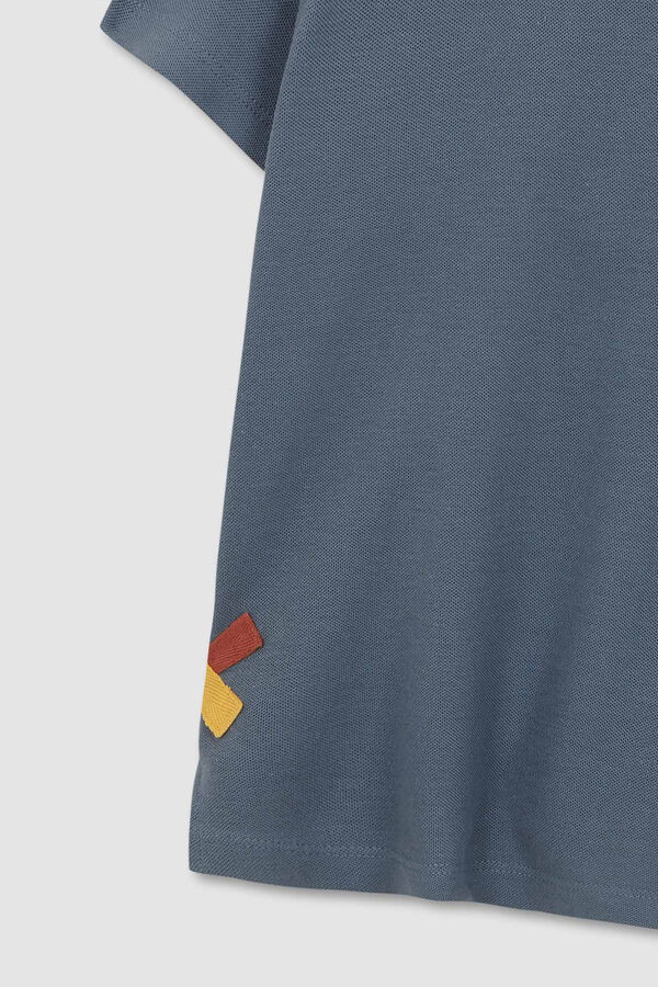 Gocco Polo Detalles Contraste Gris kaki