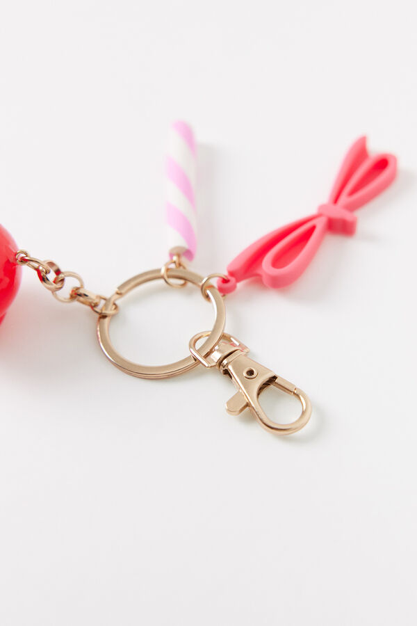 Women'secret Llavero accesorios rosa lolipop estampado