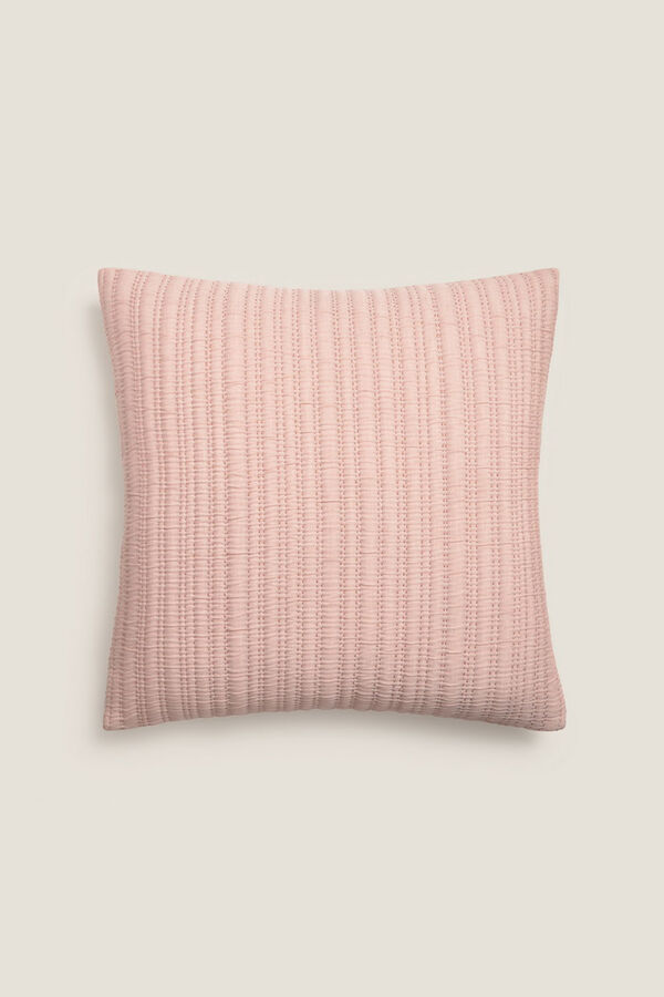 Textura Funda coj&iacute;n acolchada pespuntes rosa