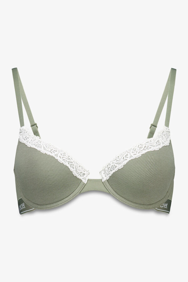 Women'secret BEAUTIFUL soutien cl&aacute;ssico de algod&atilde;o c&aacute;qui caqui