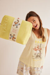 Women'secret Neceser peque&ntilde;o amarillo Cobi estampado