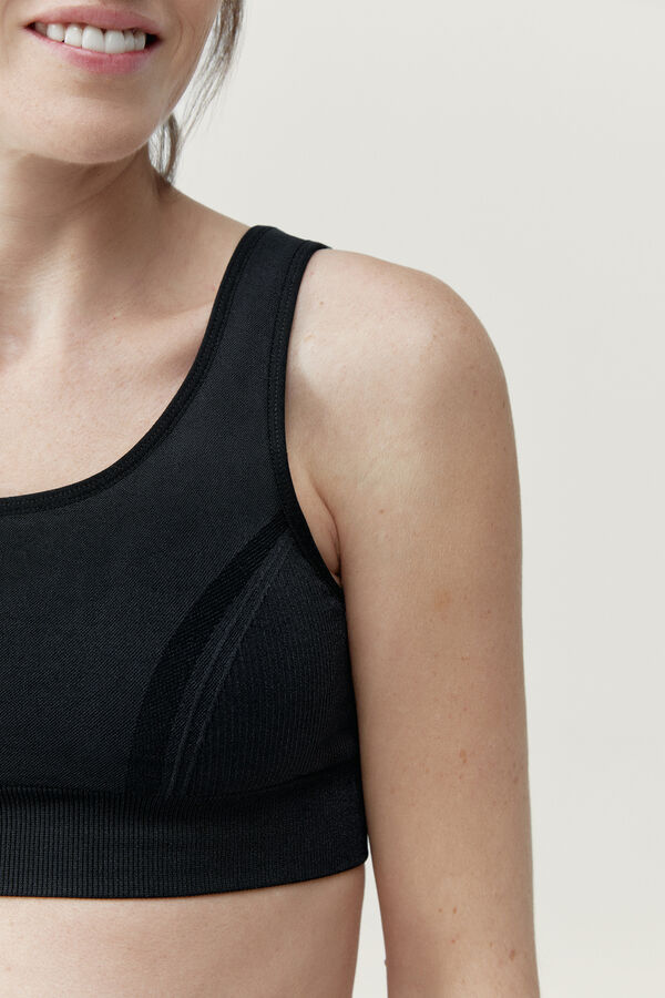 Born Living Yoga Top Linha Mommy Preto preto