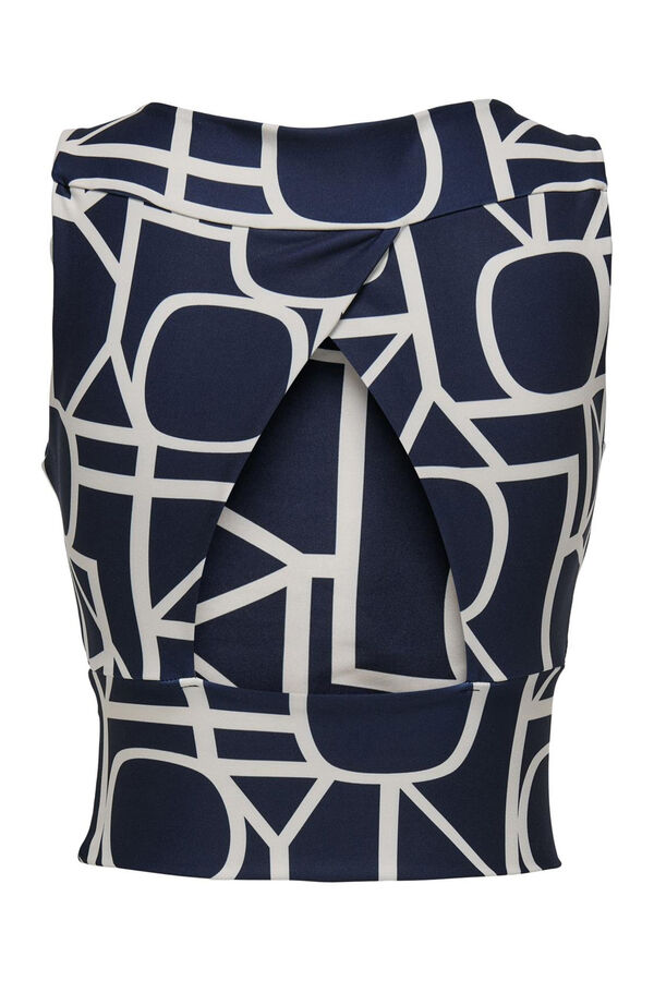 Only Play Top estampado azul