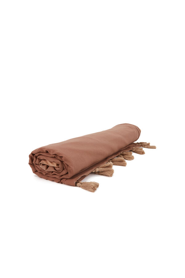 Abbacino Toalha de praia de algodão com estampa gradiente cru