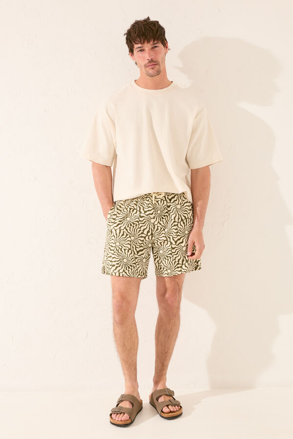 Women'secret Ba&ntilde;ador hombre print soles kaki