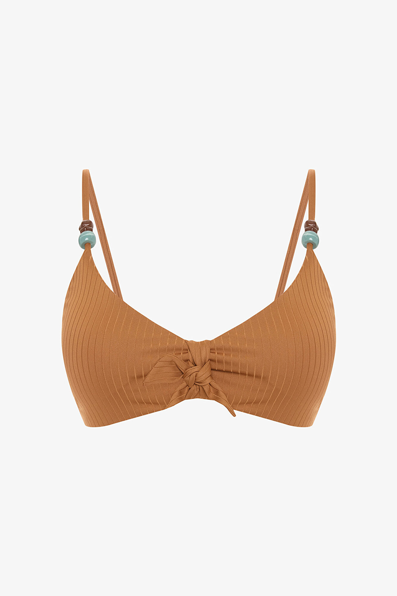 Penti Top de bikini triangular camel
