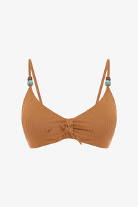 Penti Top de bikini triangular camel