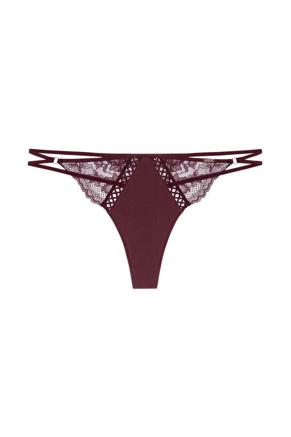 Dorina Braga tanga Lyra Satin rojo