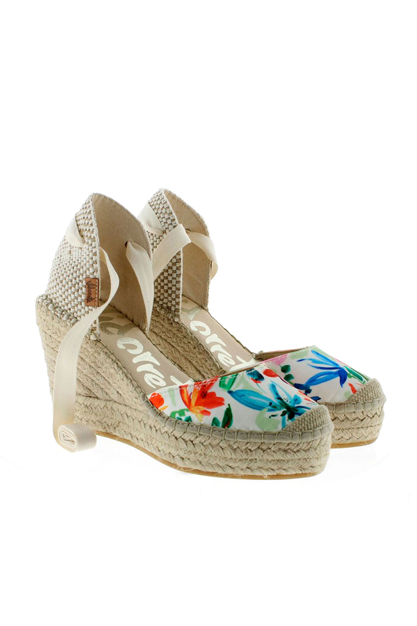 Vidorreta Alpargata de cu&ntilde;a yute print flores