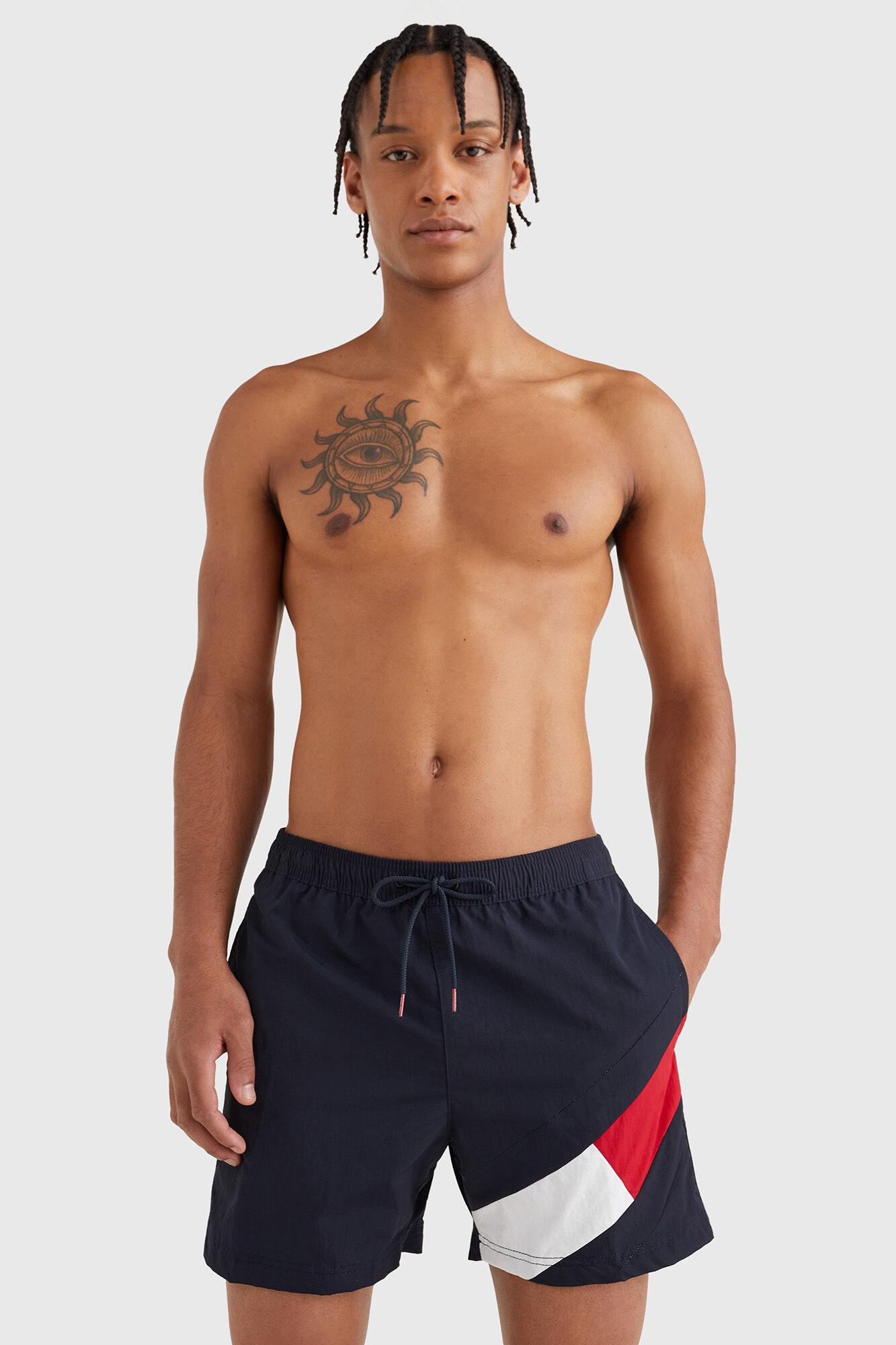 Tommy Jeans Ba&ntilde;ador hombre SOLID FLAG-  DRAWSTRING 10