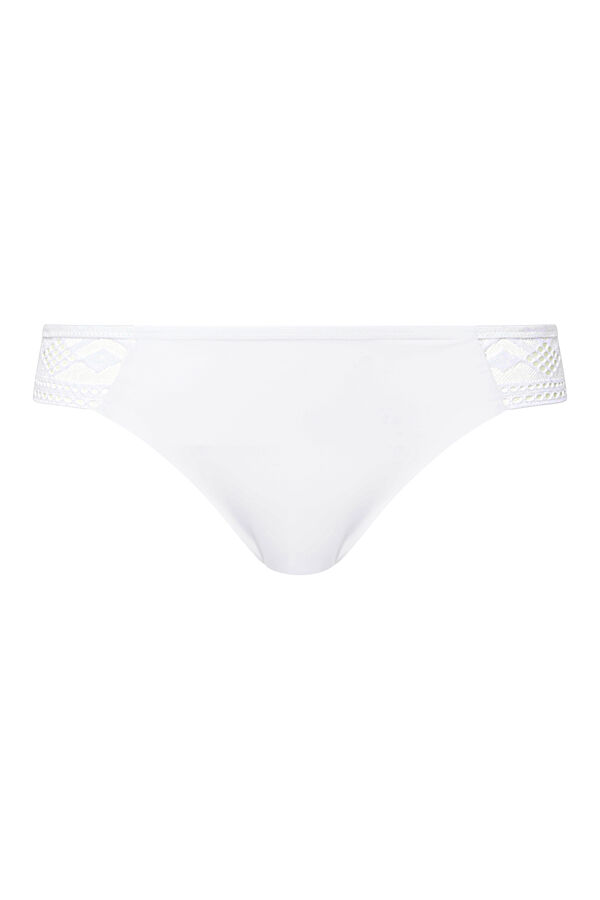 Passionata Tanga Ondine em renda gráfica  branco