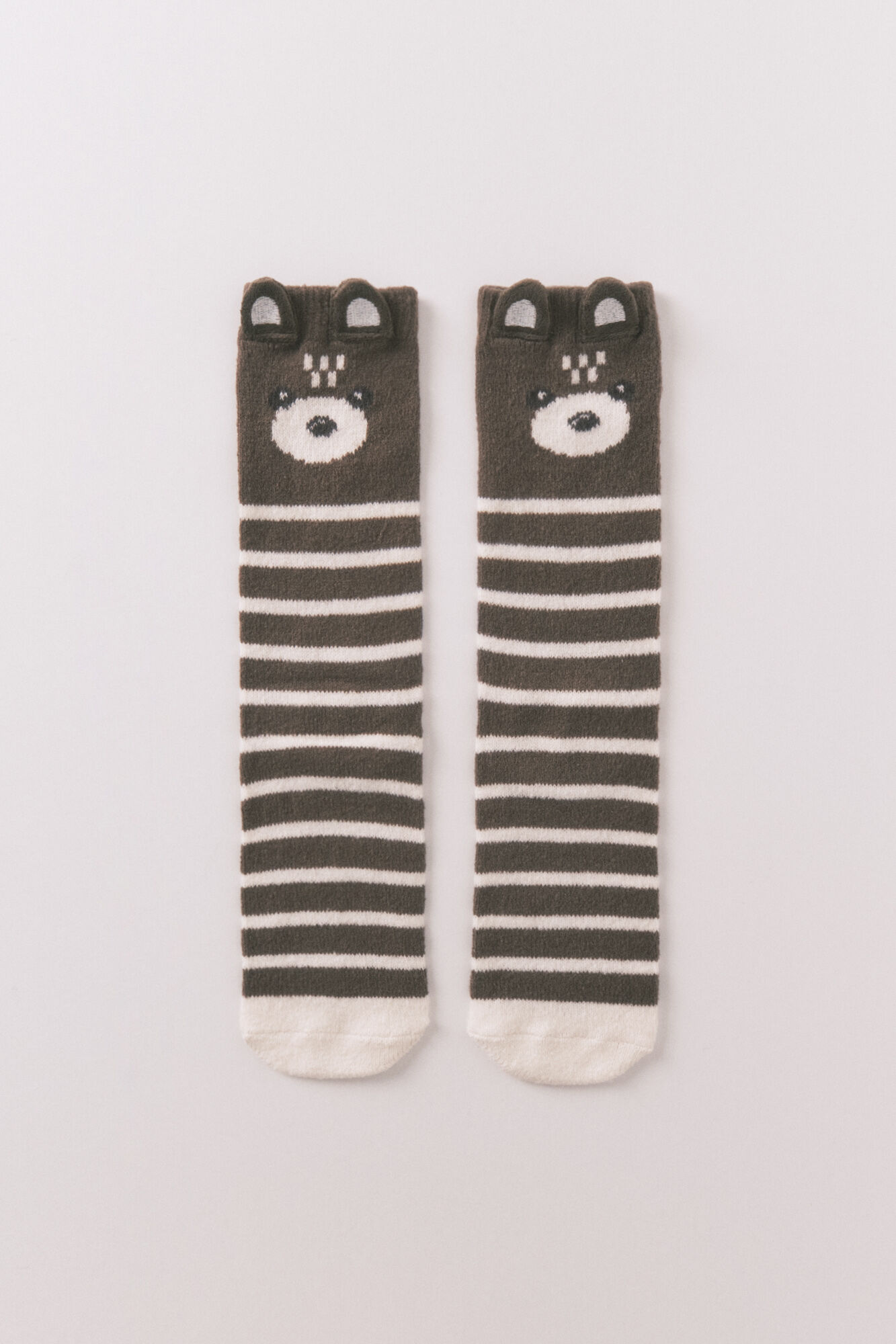 Women'secret Meias longas com estampa de urso 3D