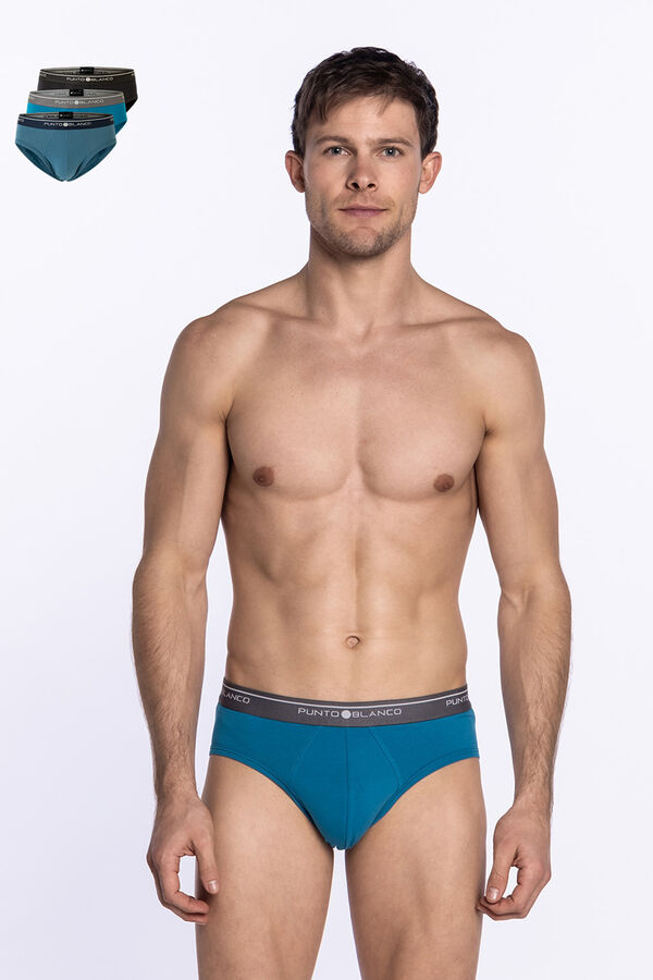 Punto Blanco Pack de 3 cuecas de algod&atilde;o estampado