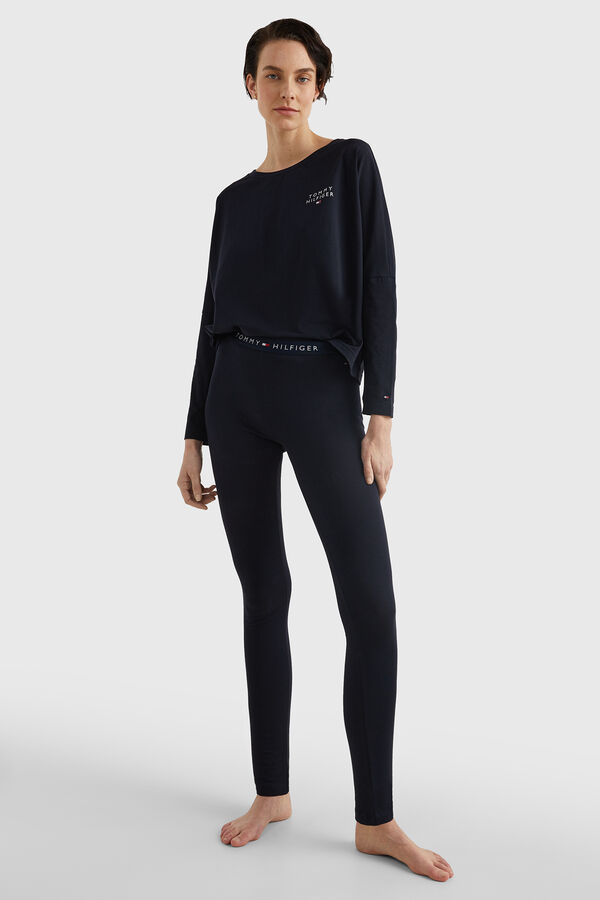 Tommy Jeans Leggings cinturilla logo azul