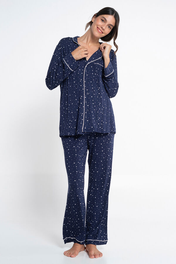 Ohma! Pack pijama formal con print estrellas estampado