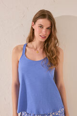 Women'secret Camiseta tirantes algod&oacute;n azul claro azul