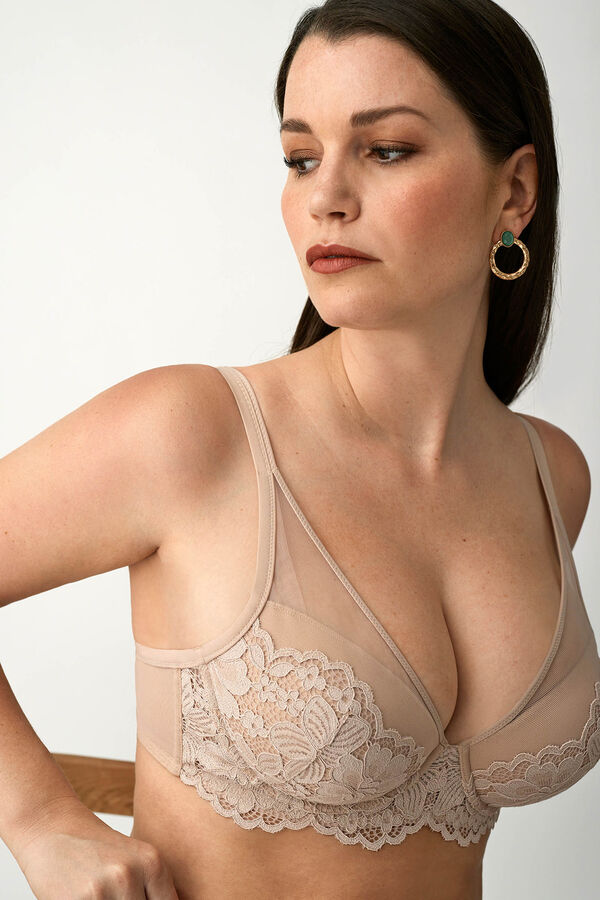 Promise Sutiã com bojo e aro bege