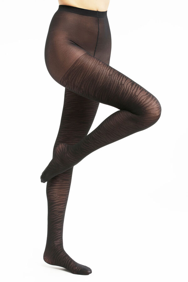 DIM Fantasia Style Le Croisé Collants - Preto preto