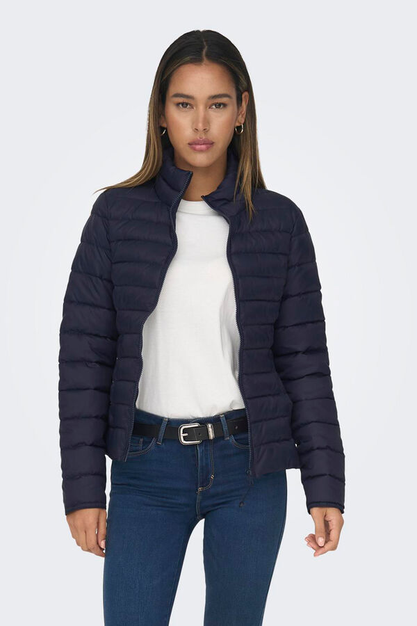 Only Play Chaqueta t&eacute;cnica acolchada con bolsillos azul