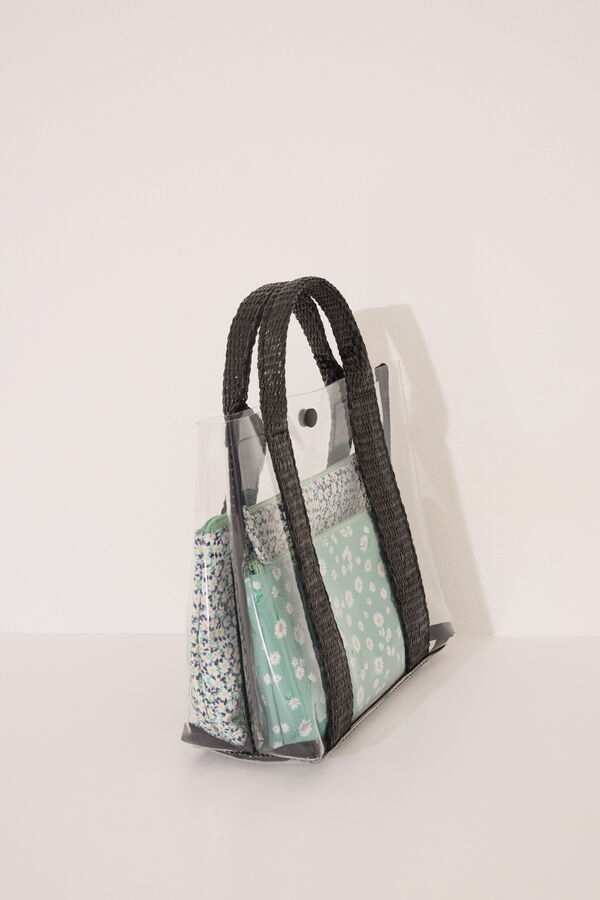 Women'secret Pacote de n&eacute;cessaire com flores multicoloridas estampado