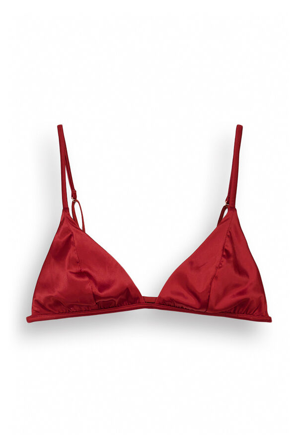 Women'secret Suti&atilde; triangular de renda vermelho NATURAL vermelho