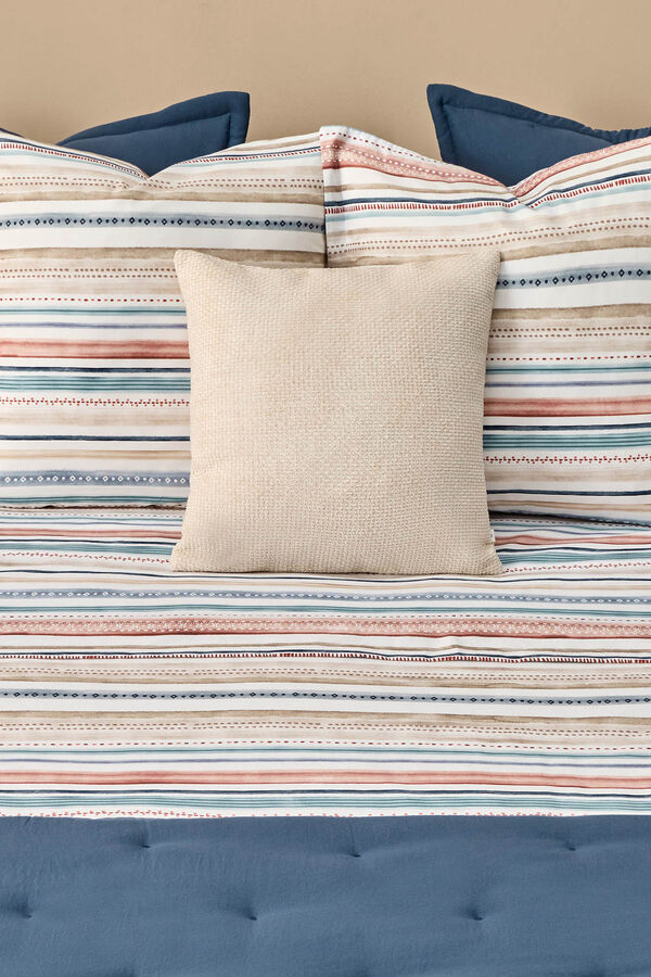 Textura S&aacute;bana rayas multicolor azul