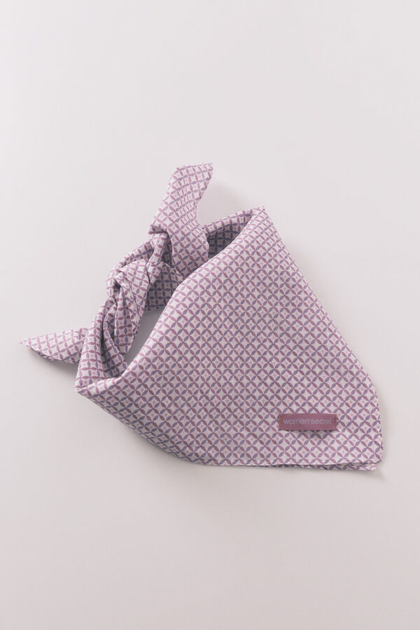 Women'secret Pa&ntilde;uelo estilo bandana print geom&eacute;trico estampado