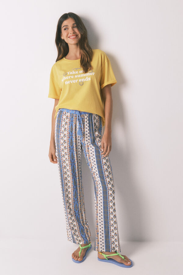 Women'secret Camiseta SmileyWorld&reg; amarillo 100% algod&oacute;n amarillo