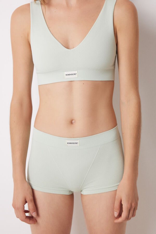 Women'secret Braga boxer canal&eacute; verde claro seamless verde