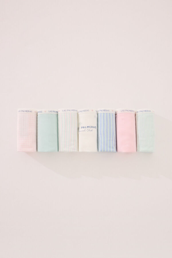 Women'secret Pack 7 bragas cl&aacute;sicas algod&oacute;n mix prints estampado