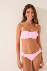 Women'secret Braga bikini cl&aacute;sica volantes rosa rosa