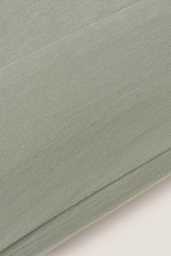 Textura Funda almohada punto algod&oacute;n 100% algod&oacute;n 50x75cm. verde