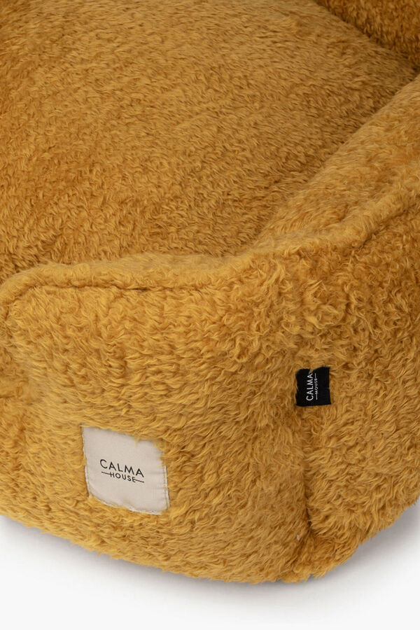 Calma House Cama para mascota Tedy 50x40x20 Mostaza amarillo