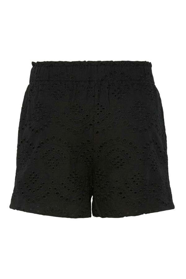 Pieces Calças curtas preto