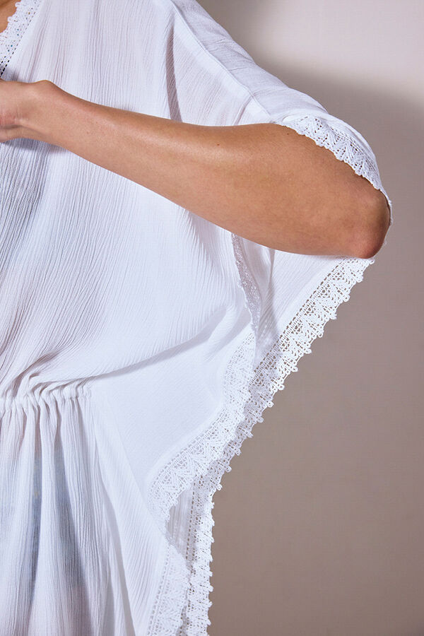 Penti Vestido quimono branco branco