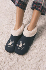 Women'secret Meias curtas de tric&ocirc; azul Harry Potter azul