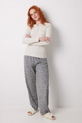 Women'secret Camiseta manga larga canal&eacute; arena nude