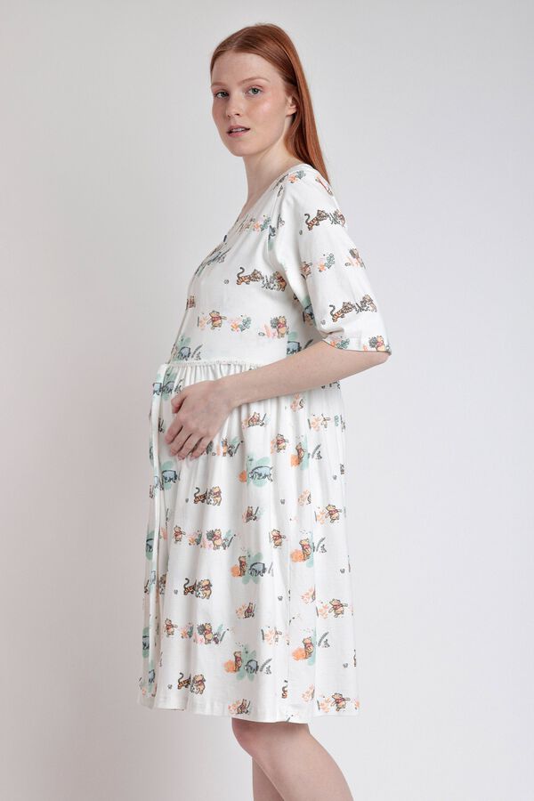 Admas Bata midi maternity Winnie the Pooh beige