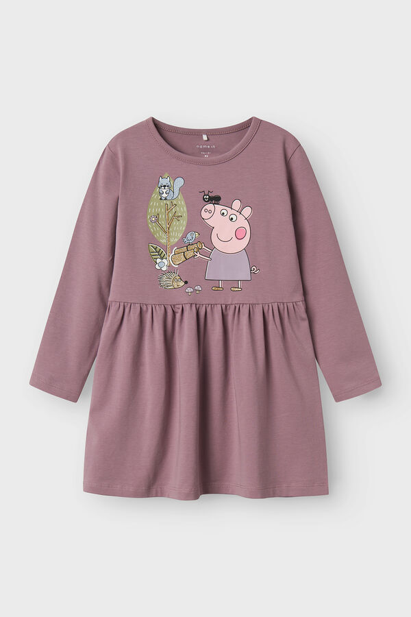 Name it Vestido Peppa Pig morado/lila
