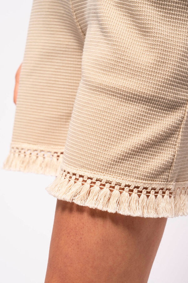 Ohma! Pack home premamá de estructura con flecos beige