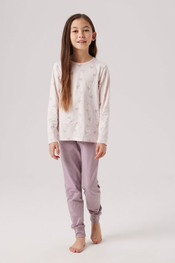 Name it Conjunto de pijama ni&ntilde;a lazos morado/lila