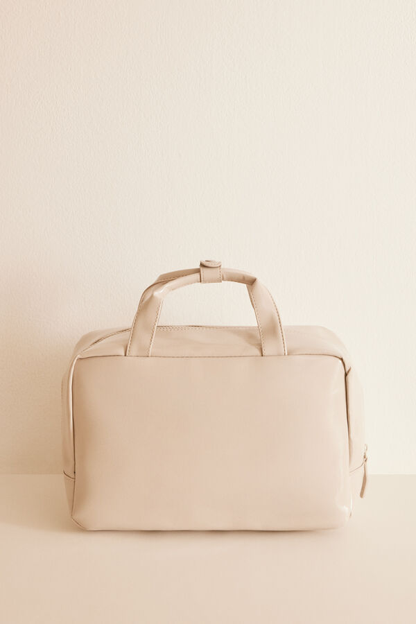 Women'secret Neceser malet&iacute;n charol marfil gris