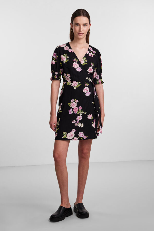 Pieces Vestido midi negro