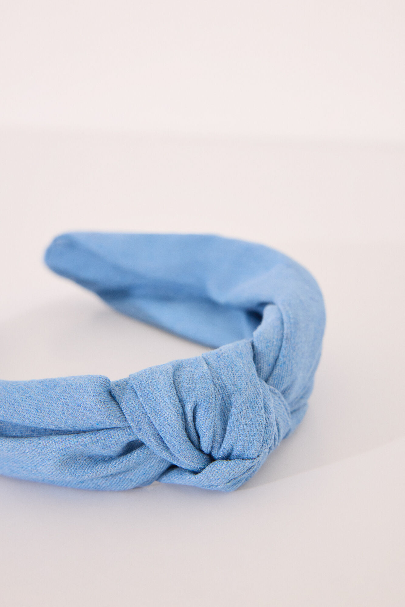 Women'secret Diadema pelo denim azul