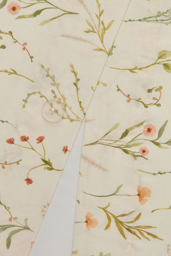 Textura Capa de edredom de cetim estampada branco