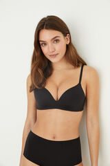 Women'secret UNIQUE Sujetador triangular push up microfibra negro