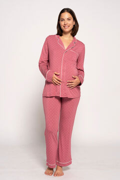 Womensecret Pijama pré-mamã com bolinhas castanho